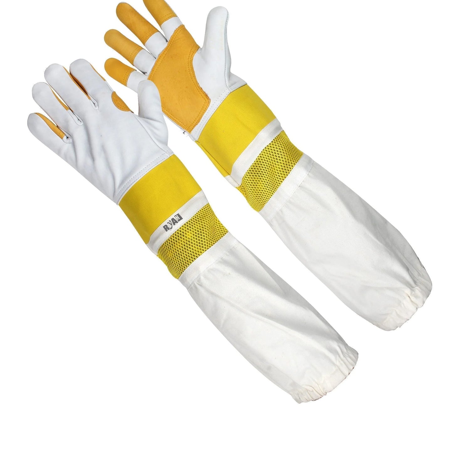 Professional Beekeeping Gloves Genuine Cowhide Leather Sting-Proof Protection