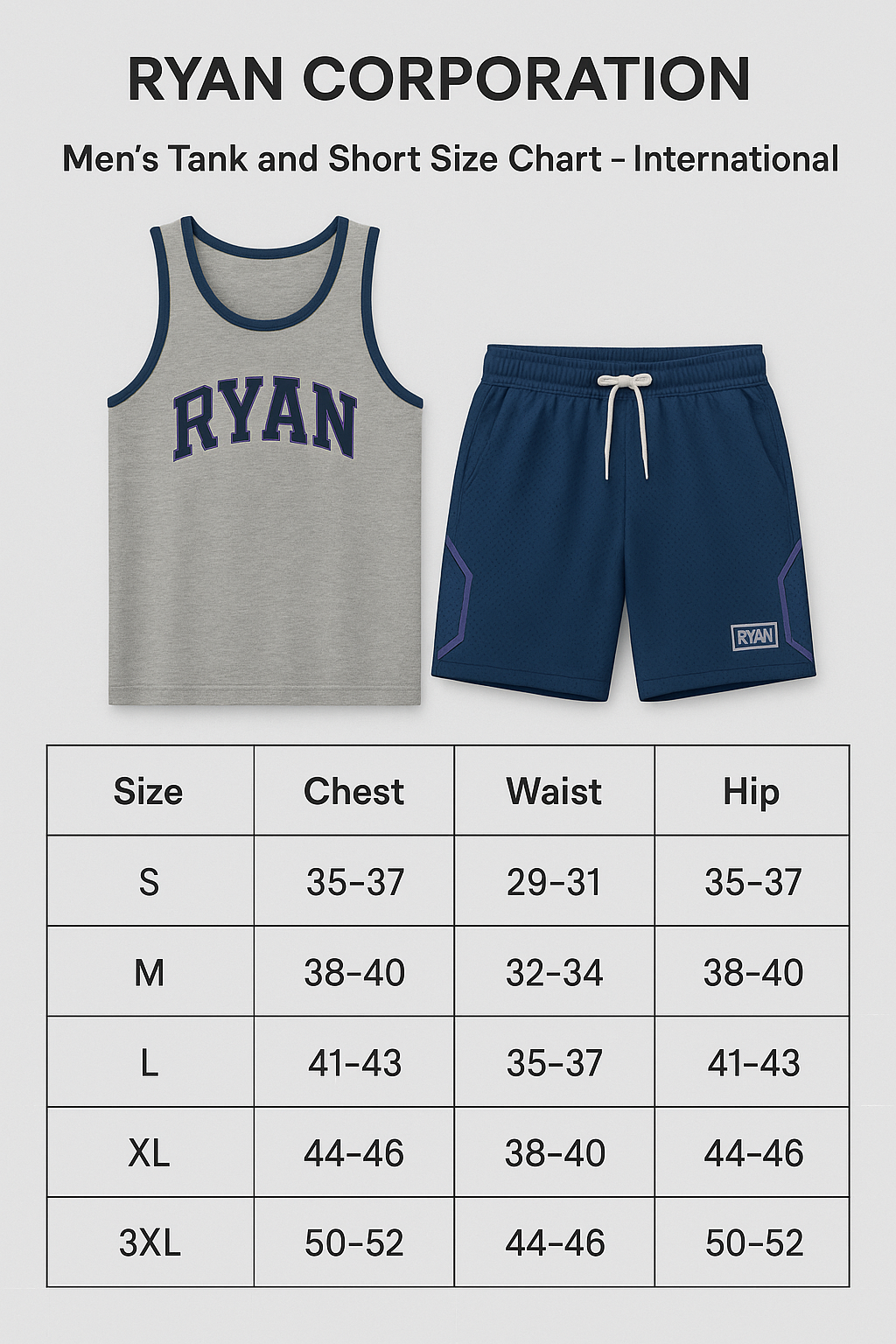 Men’s Tank Top and Shorts Set Lightweight Summer Activewear