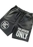 Ryan Corporation Distressed Black Athletic Shorts