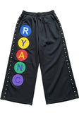 Ryan Corporation Color-Coded Logo Wide-Leg Pants