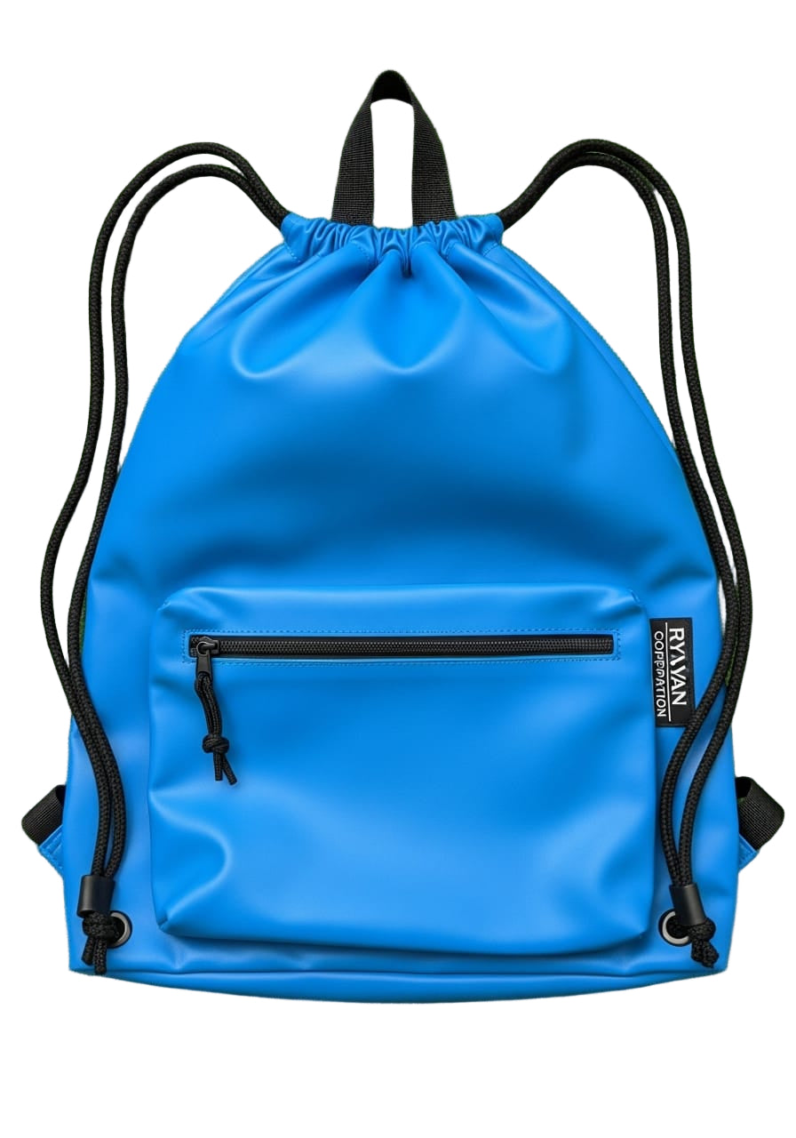 Bright Blue Drawstring Backpack