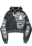 Dark Skull Graphic Hoodie