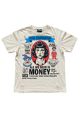 Light Beige “Ryan Corporation Collage Graphic” T-Shirt