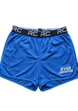 Bright Blue Athletic Shorts with Black Elastic Waistband