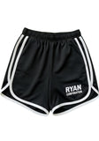 Black Athletic Shorts with White Trim