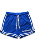 Royal Blue Athletic Shorts with White Trim