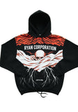 RYAN CORPORATION “Leave It All Behind” Abstract Skull Hoodie