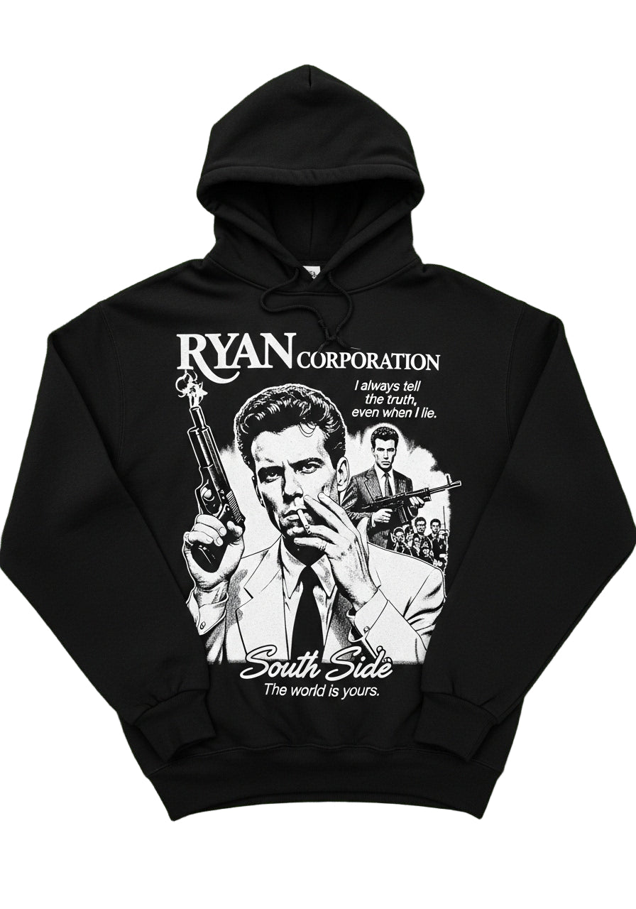 RYAN CORPORATION “South Side” Cinematic Graphic Hoodie