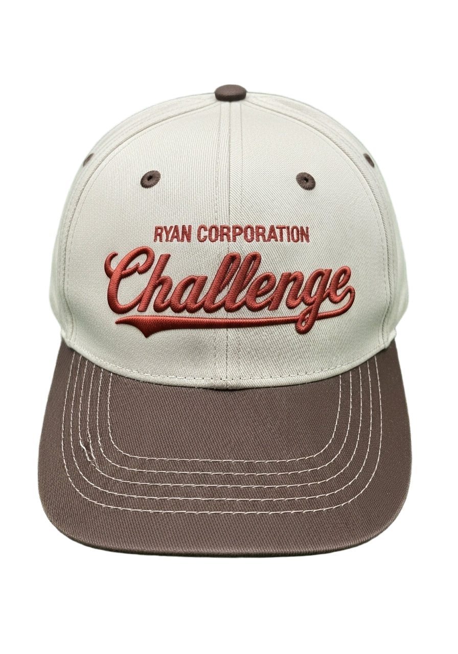 Ryan Corporation Beige & Brown “Challenge” Baseball Cap