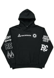 RYAN CORPORATION Black Graphic Hoodie