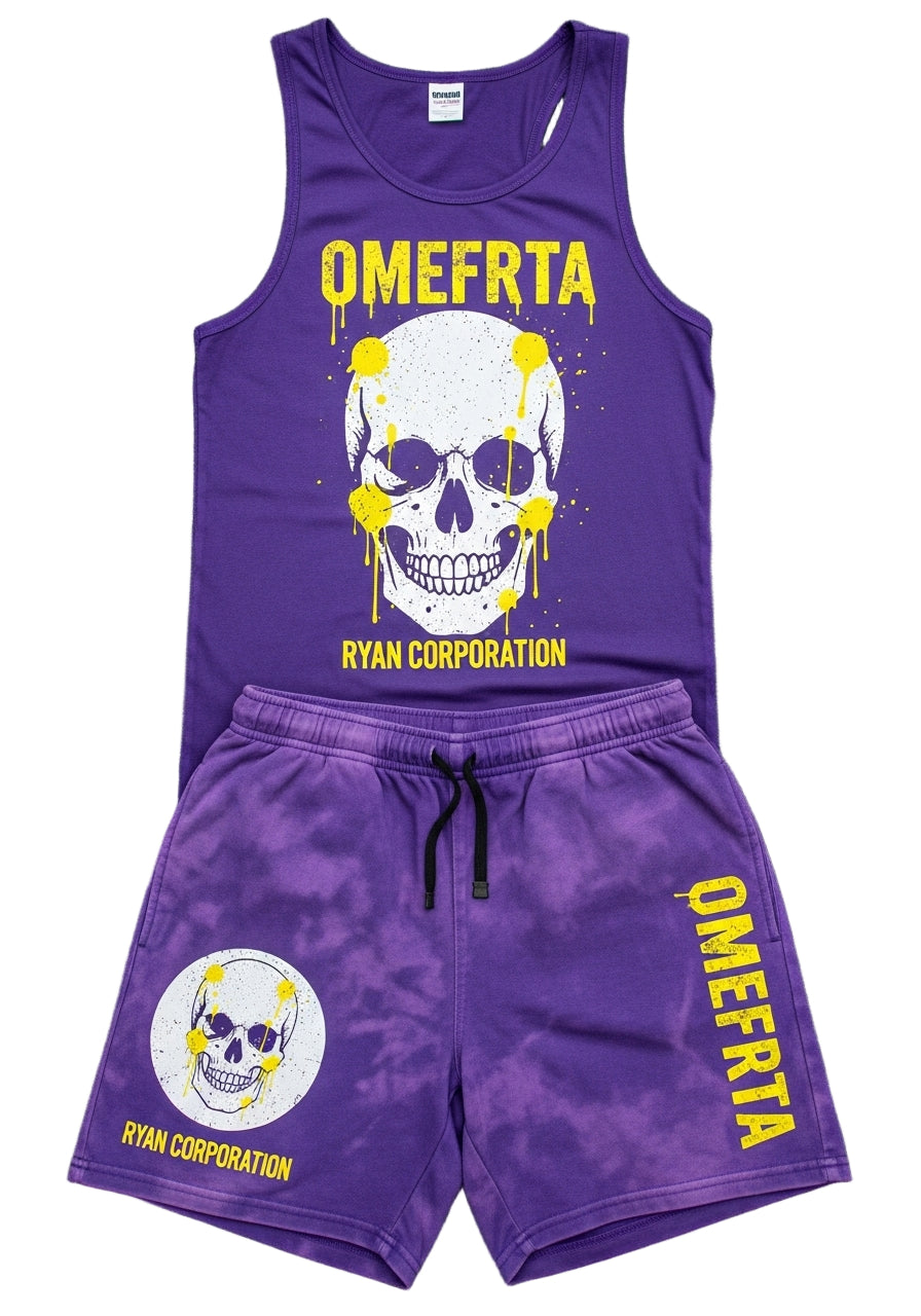 Men’s Tank Top and Shorts Set Lightweight Summer Activewear