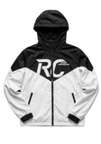 Black & White Hooded Windbreaker