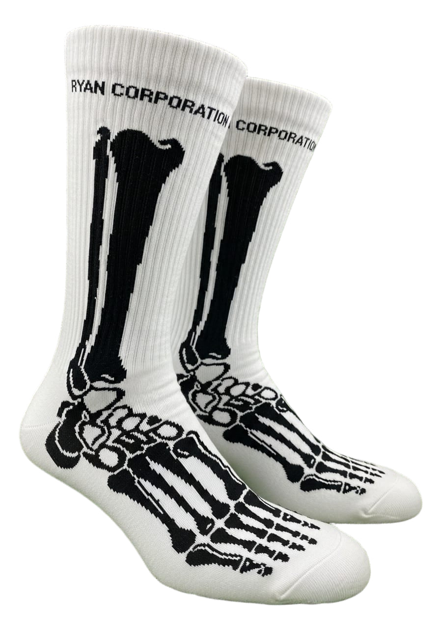 White Skeleton Crew Socks