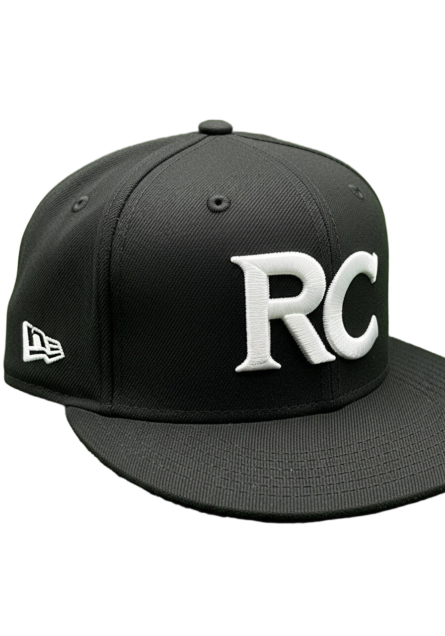 Ryan Corporation Black RC Flat Brim Fitted Cap