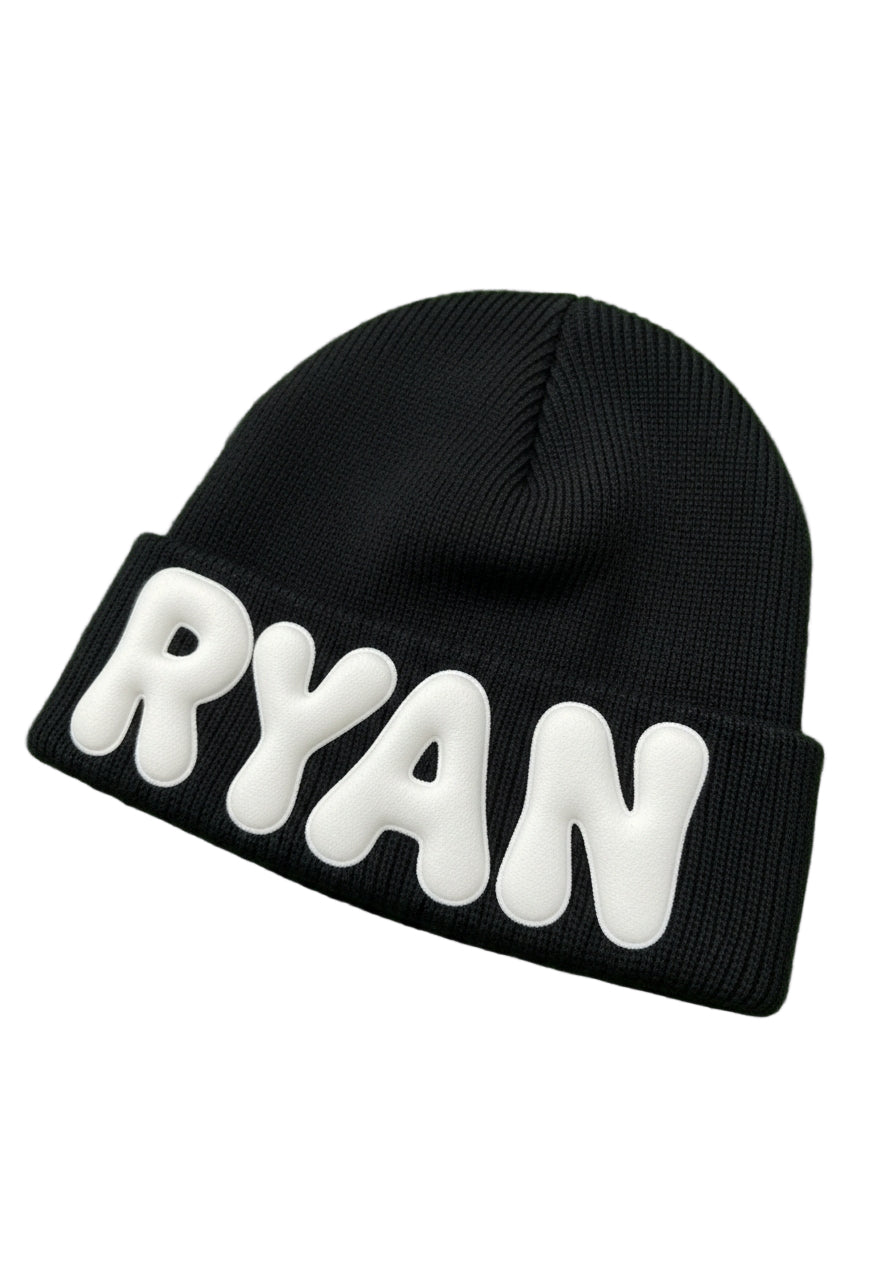 Ryan Corporation Black Melting Logo Beanie