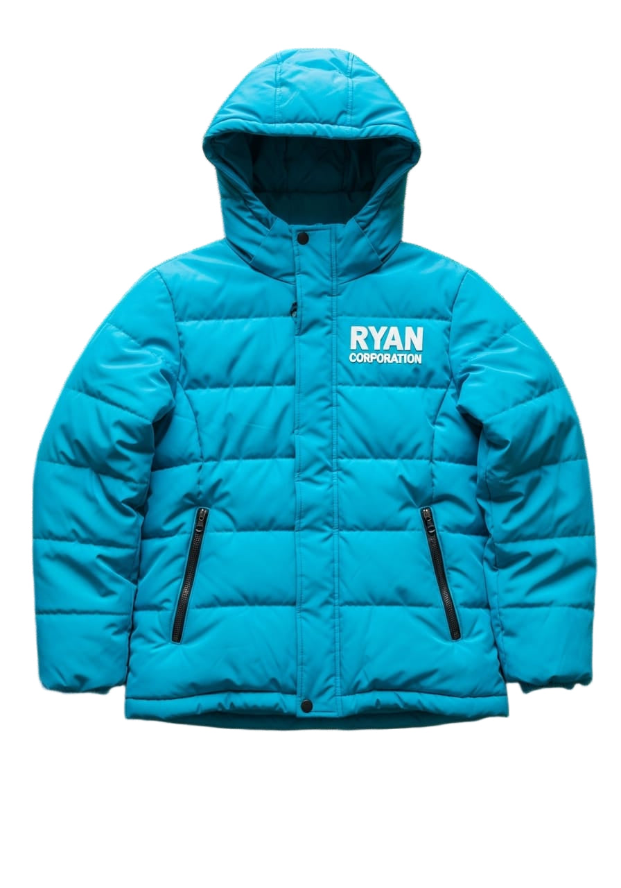 Teal Quilted Winter Jacket