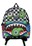 Multicolor Shark Mouth Graphic Backpack