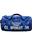 Blue Textured Duffel Bag with Extreme Ryan Corporation Logo