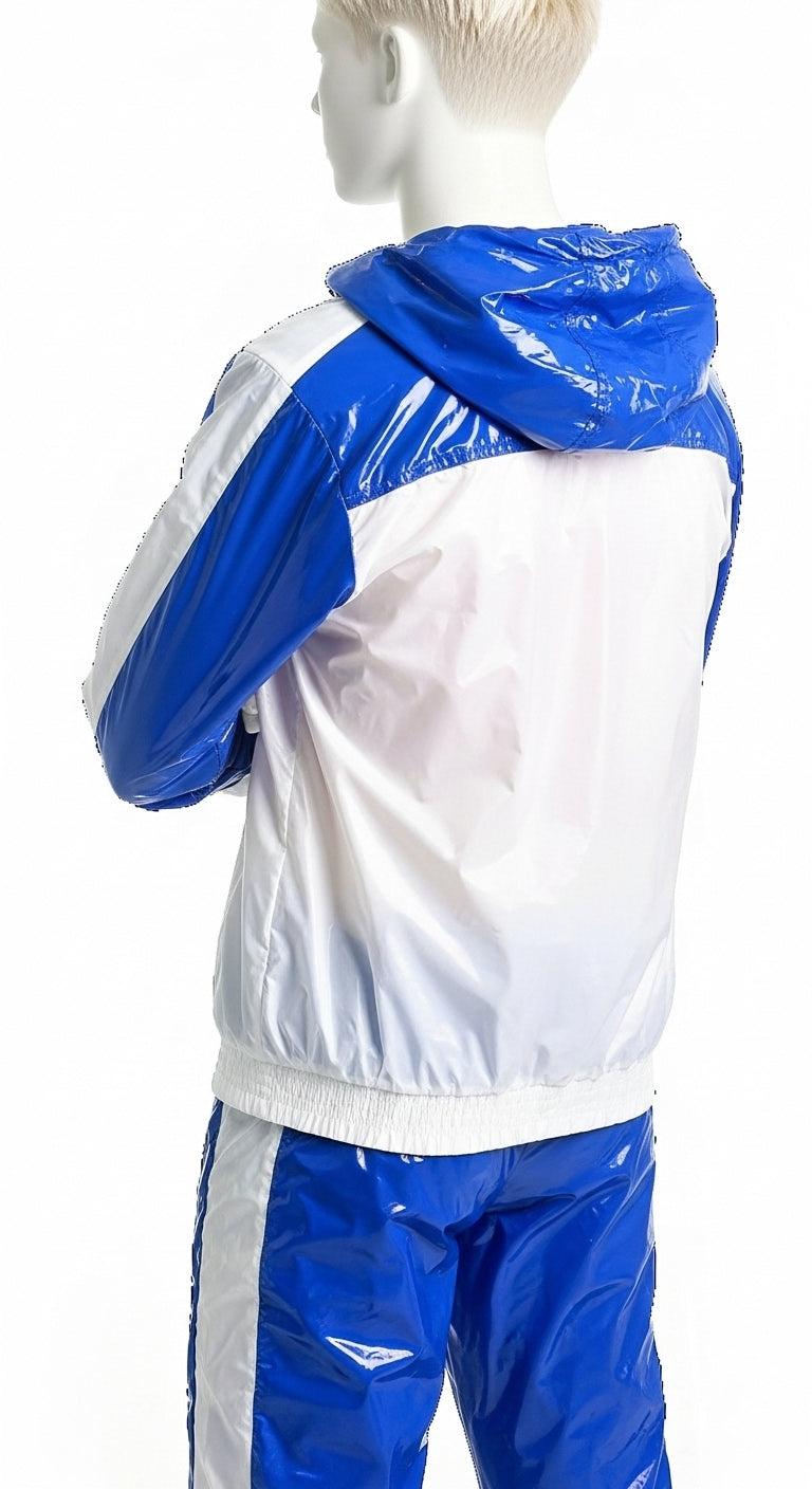 Royal Blue & White Tracksuit  Retro Reflective Design