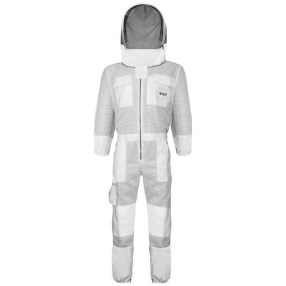 White Beekeeping Suit with Fencing Veil