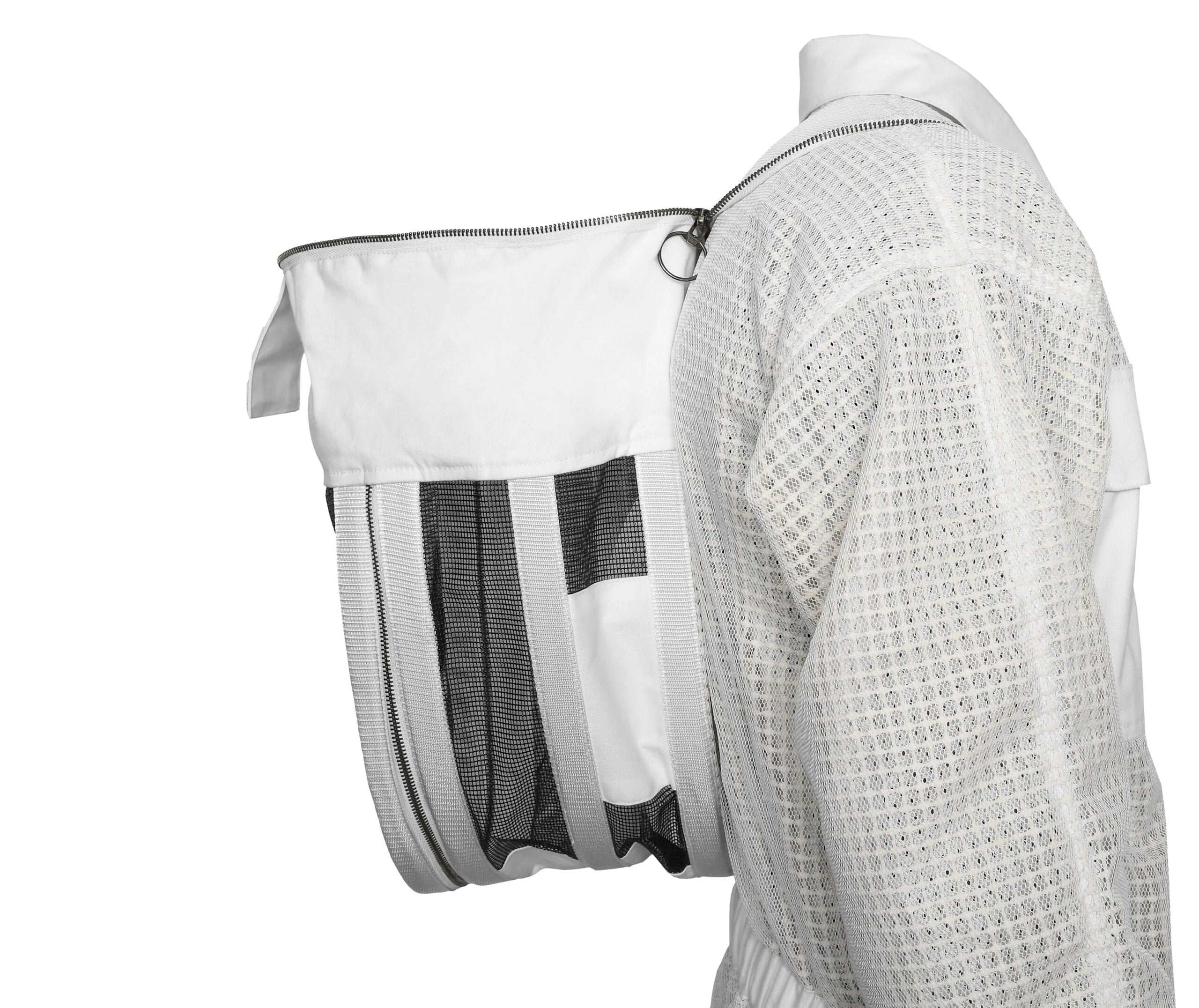 White Beekeeping Suit with Fencing Veil