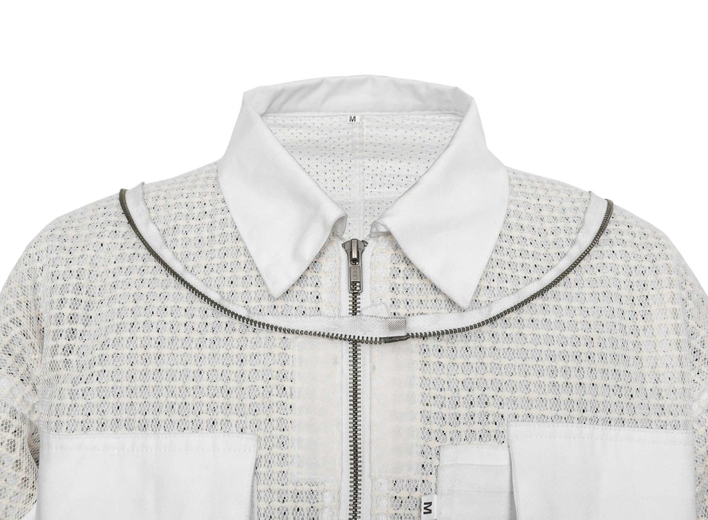 White Beekeeping Suit with Fencing Veil