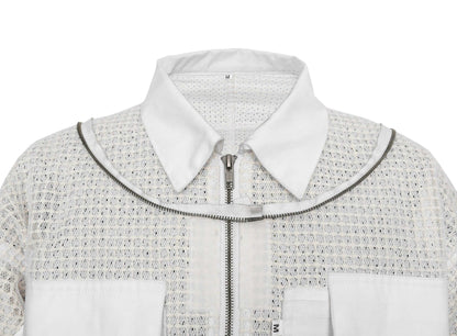 White Beekeeping Suit with Fencing Veil