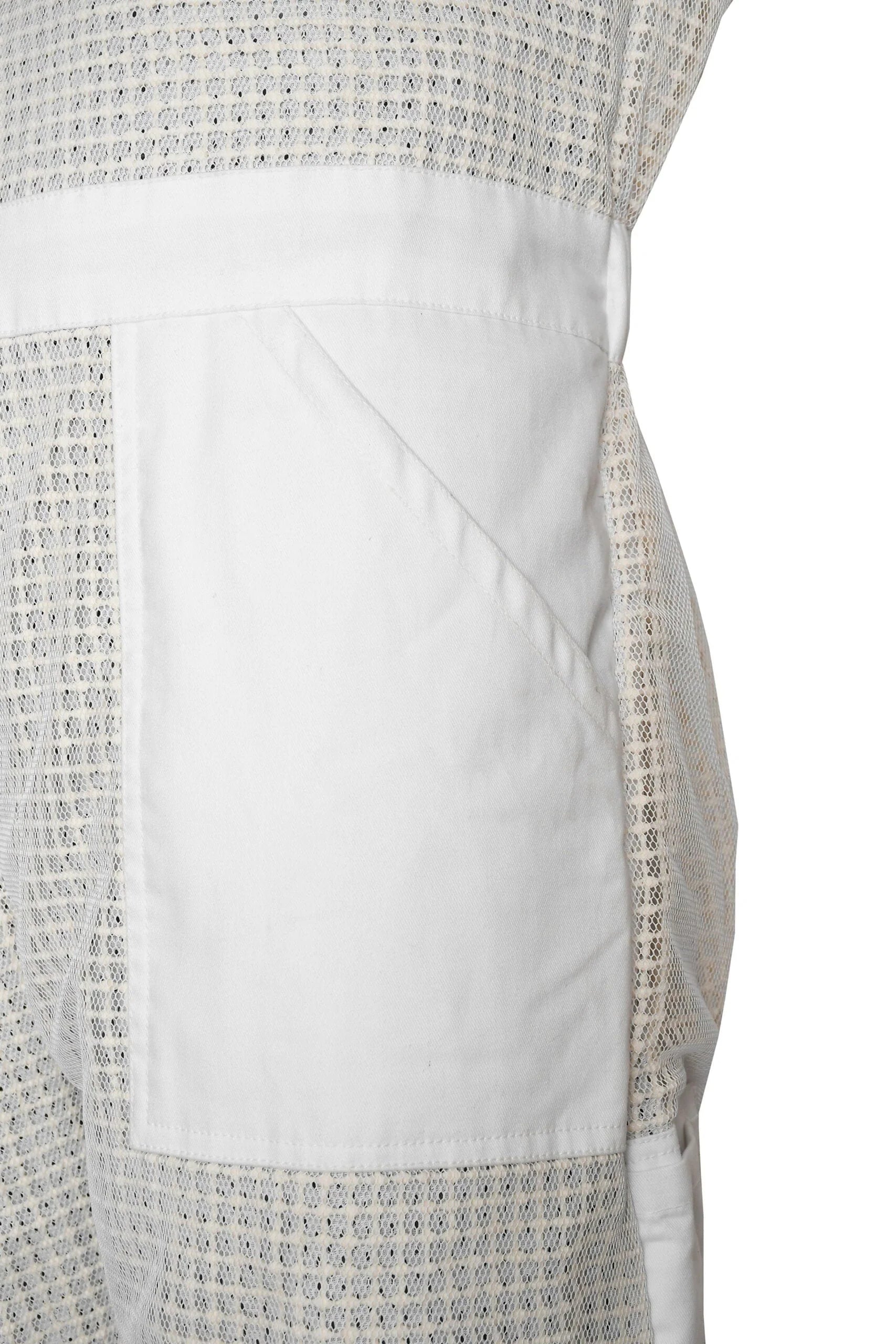 White Beekeeping Suit with Fencing Veil