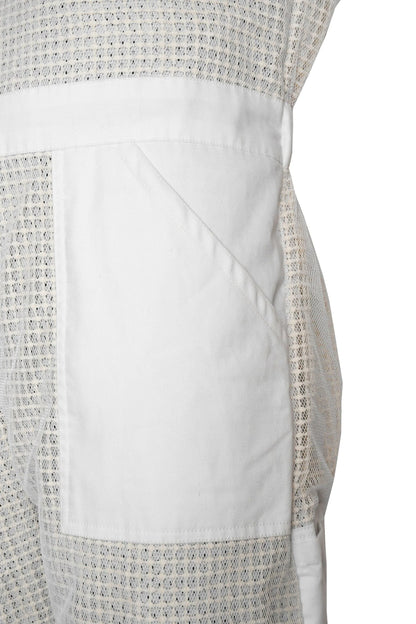 White Beekeeping Suit with Fencing Veil