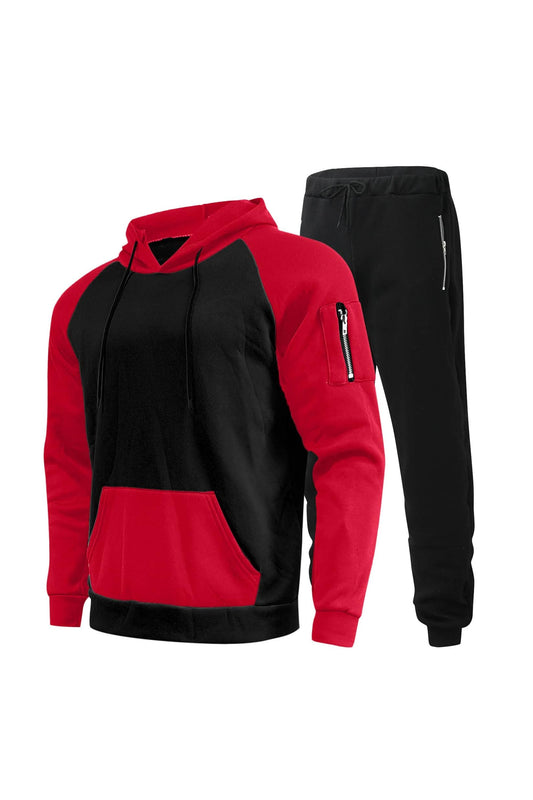 Men’s 2-Piece Cotton Tracksuit – Hoodie &amp; Sweatpants Set