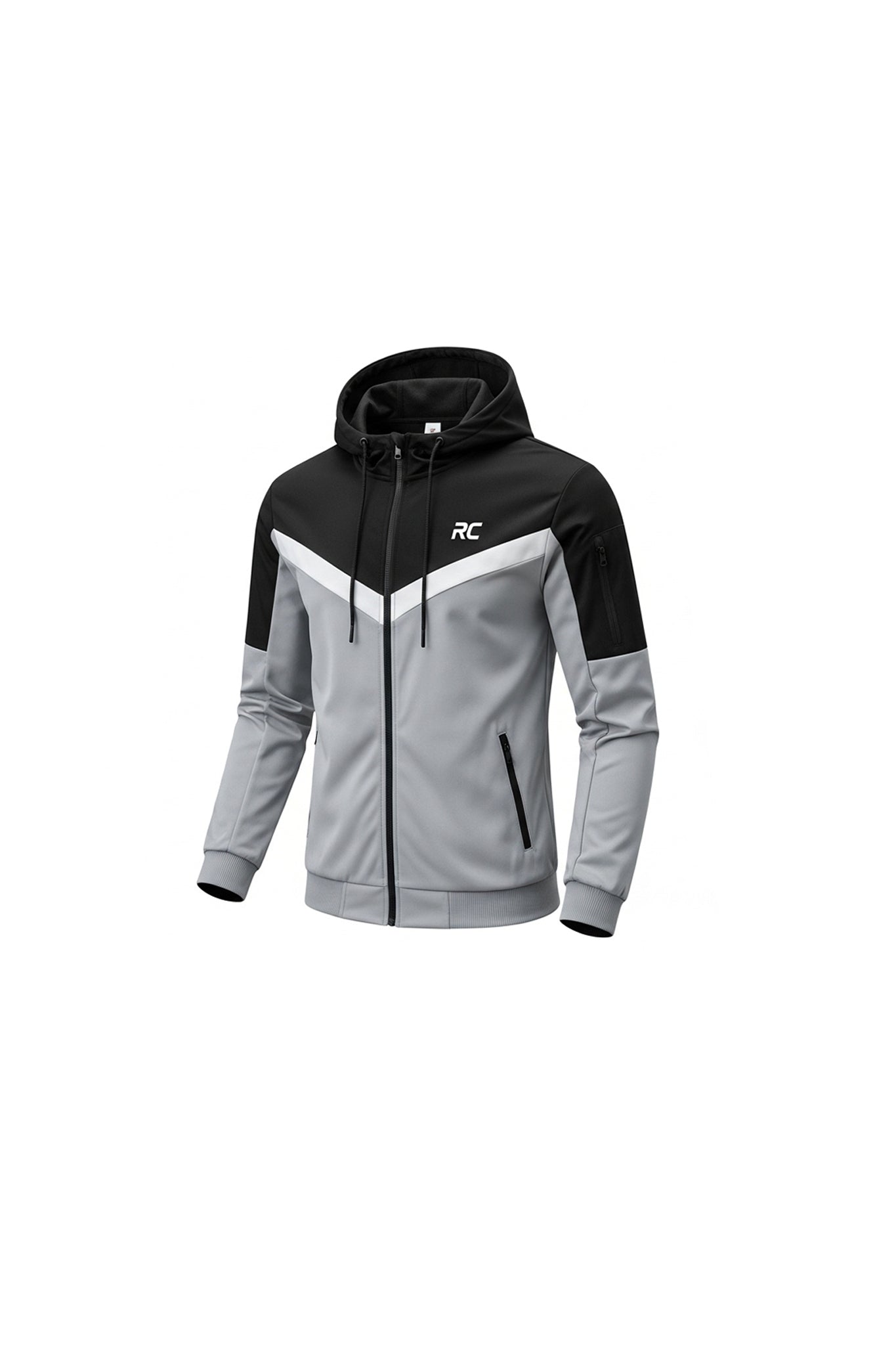 Men’s 2-Piece Hooded Tracksuit – Full-Zip Jacket &amp; Jogging Sweatpants