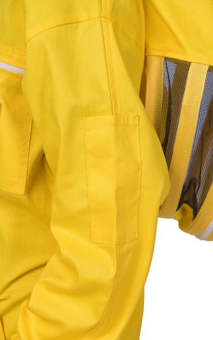 Yellow Beekeeping Suit with Fencing Veil