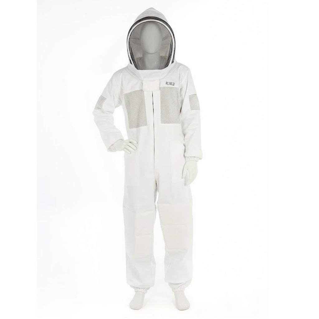 Premium Cotton Beekeeper Suit with Fencing Veil Professional Protection & Comfort