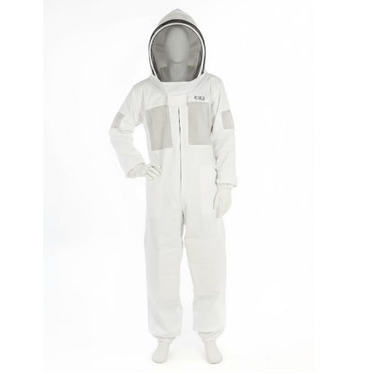 Premium Cotton Beekeeper Suit with Fencing Veil Professional Protection & Comfort