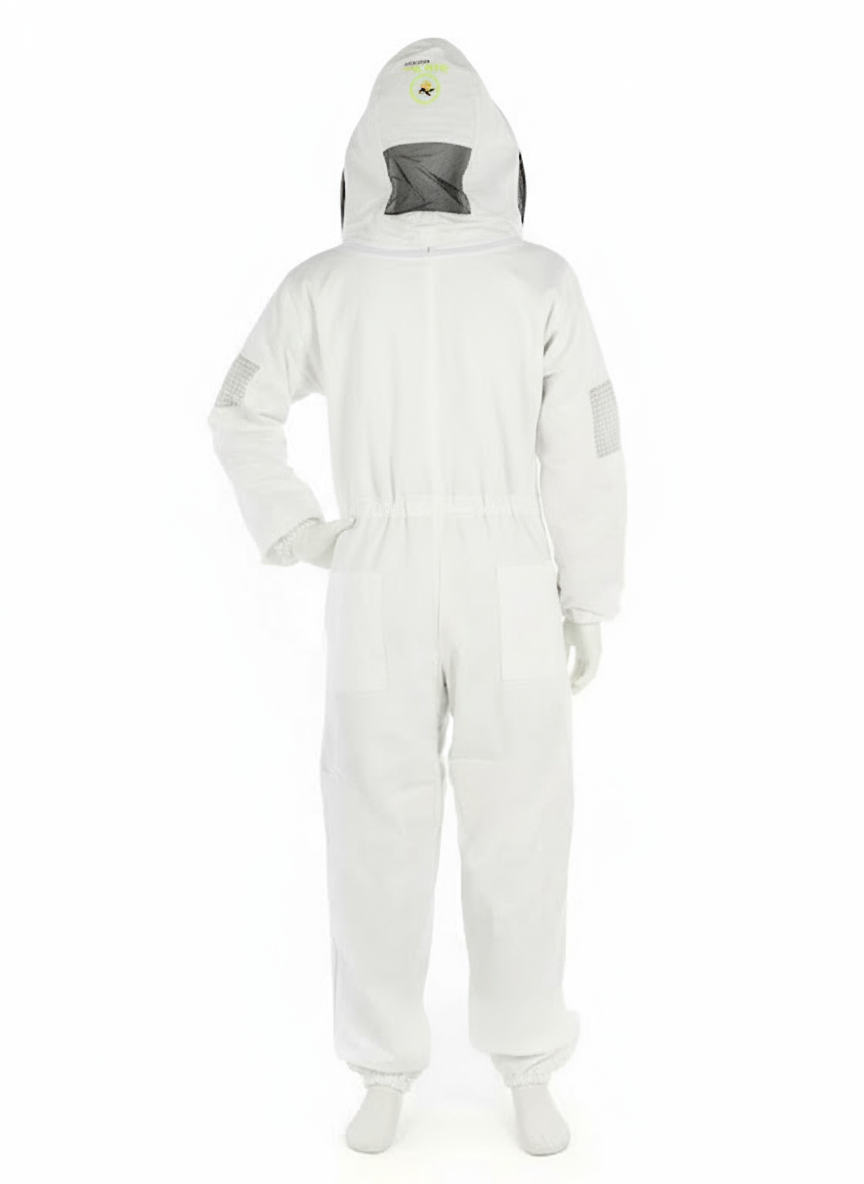 Premium Cotton Beekeeper Suit with Fencing Veil Professional Protection & Comfort