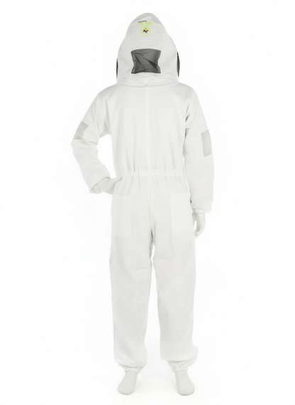 Premium Cotton Beekeeper Suit with Fencing Veil Professional Protection & Comfort
