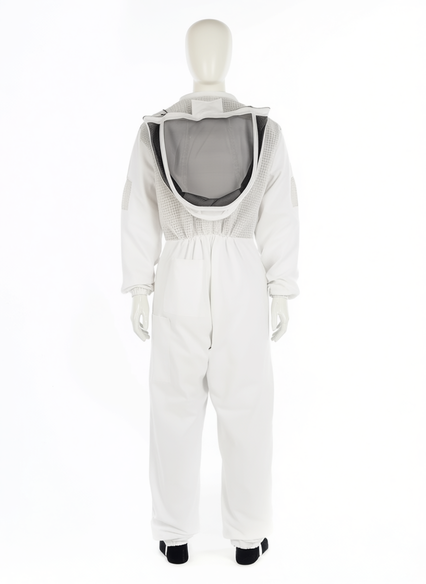 Premium Cotton Beekeeper Suit with Fencing Veil Professional Protection & Comfort