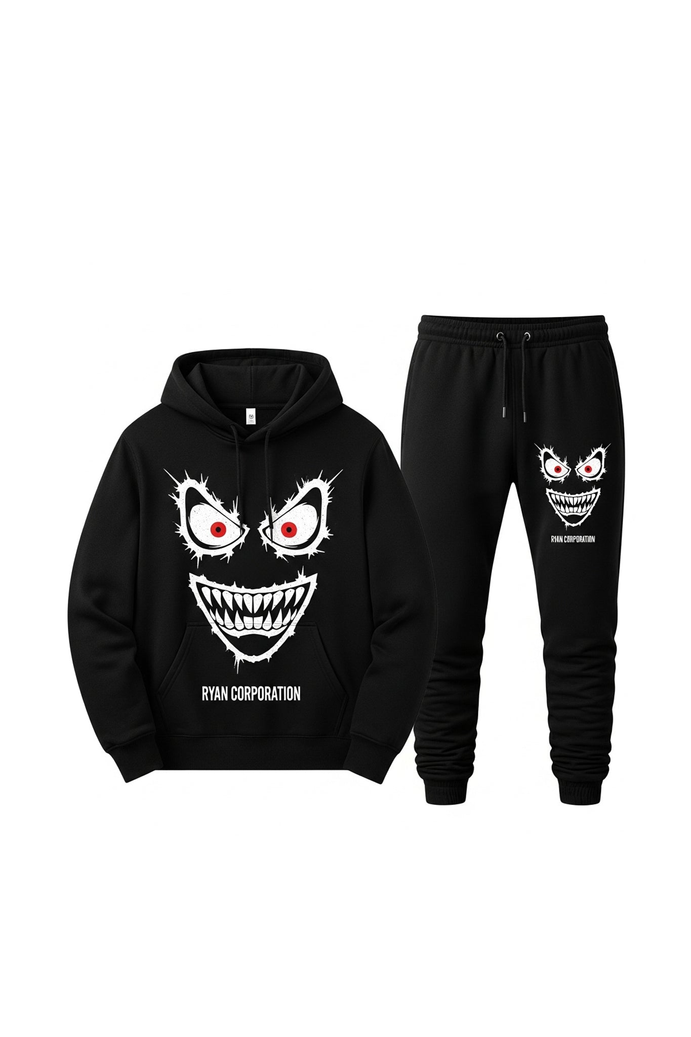 Men’s 2-Piece Tracksuit Jacquard Pullover Hoodie &amp; Joggers Set
