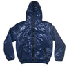 Dark Blue Shiny Nylon Jacket