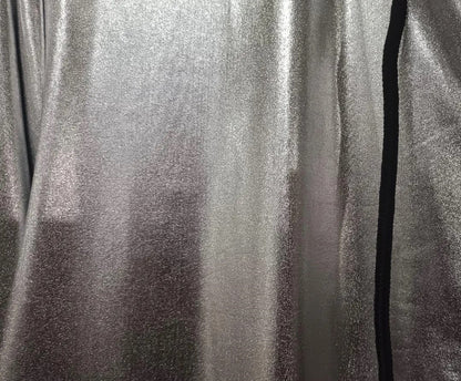 Silver Shiny Spandex Tracksuit Modern Athletic & Street Style