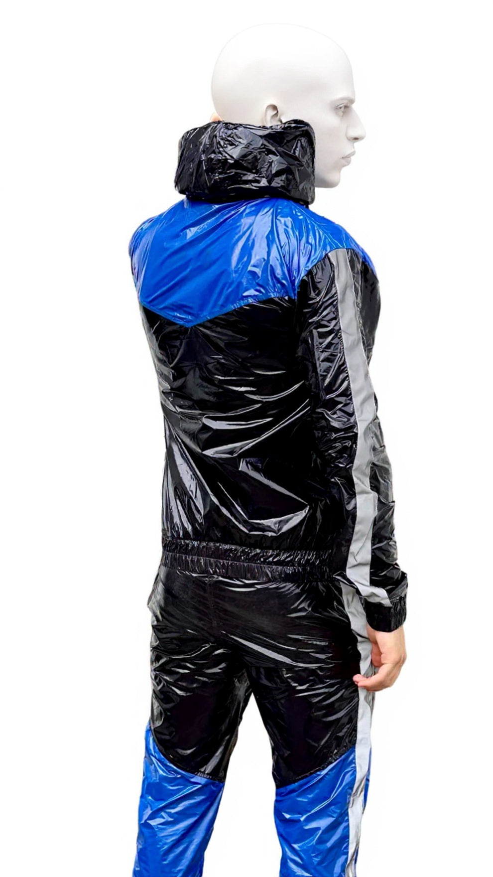 SUIT UP Reflective Nylon Tracksuit Set