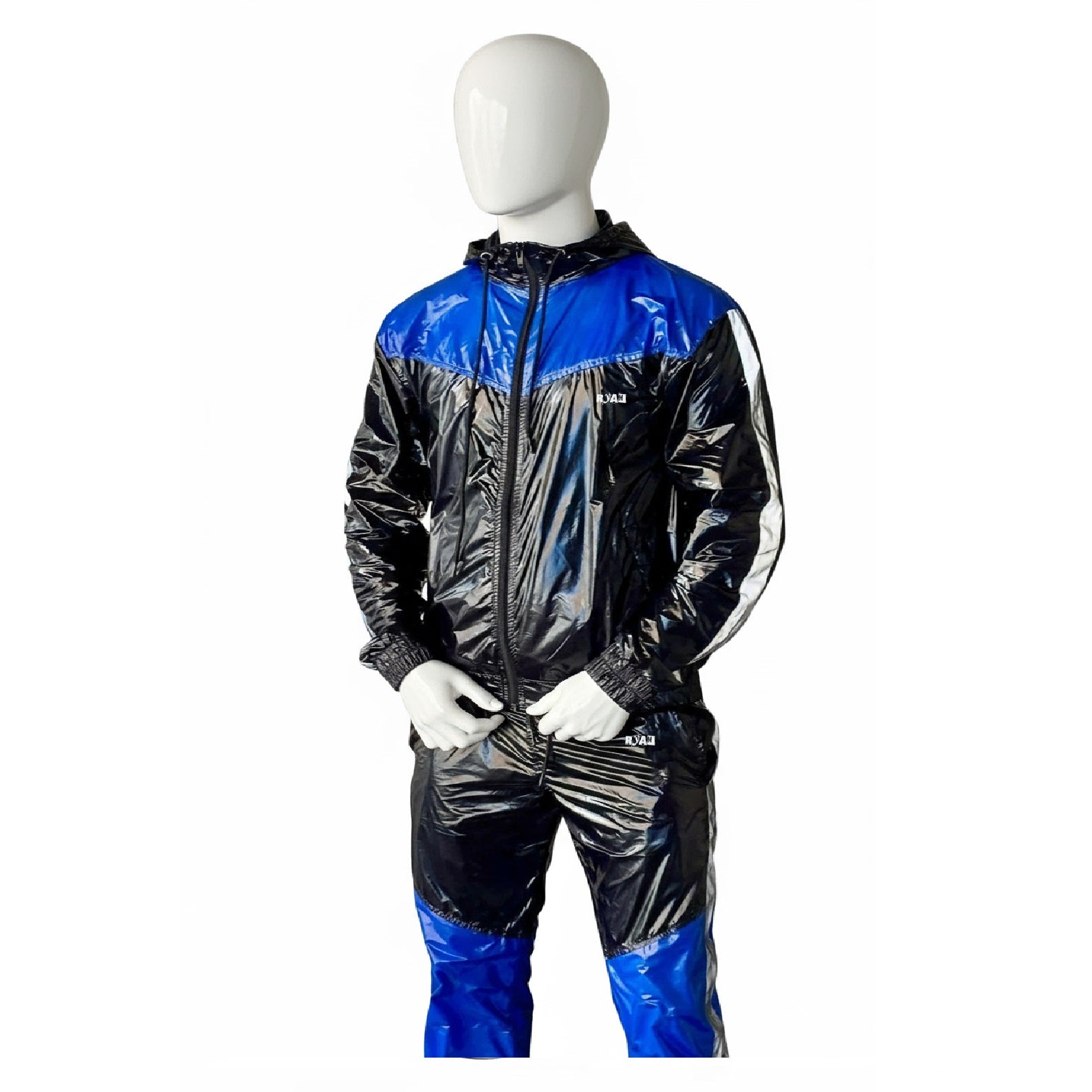 SUIT UP Reflective Nylon Tracksuit Set