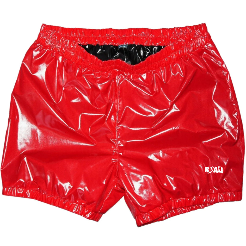 Shiny PVC Nylon Briefs  Elastic Comfort Fit