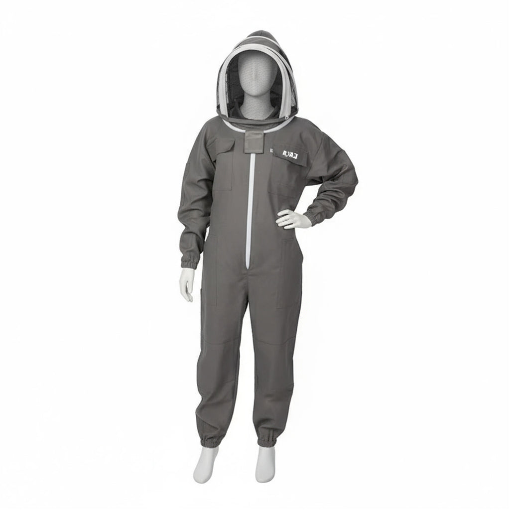 Gray Premium Cotton Beekeeper Suit