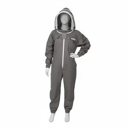 Gray Premium Cotton Beekeeper Suit