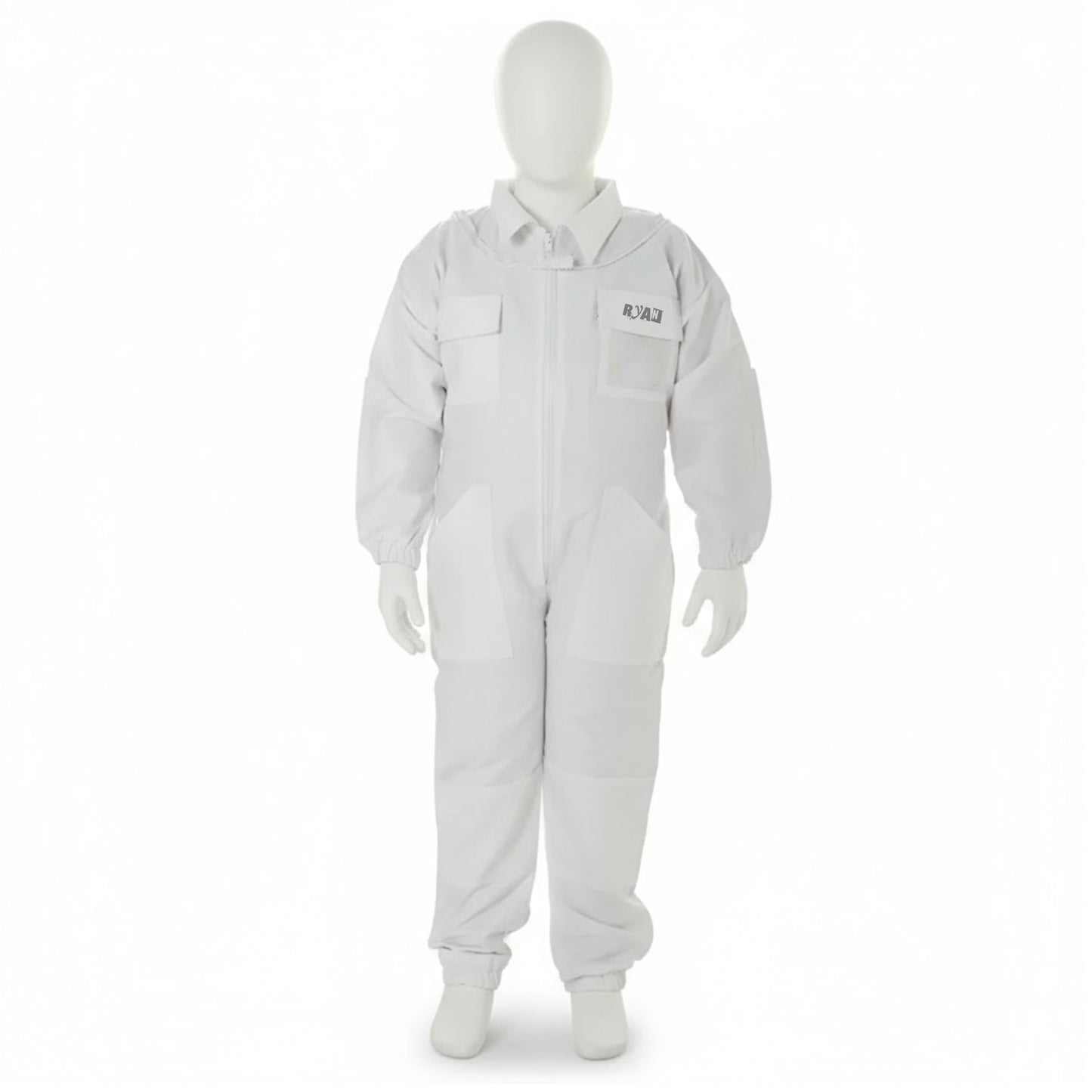 Children’s White Beekeeping Suit with Detachable Hood Safe, Breathable & Comfortable
