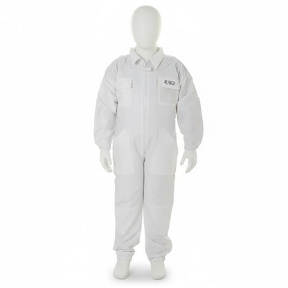 Children’s White Beekeeping Suit with Detachable Hood Safe, Breathable & Comfortable