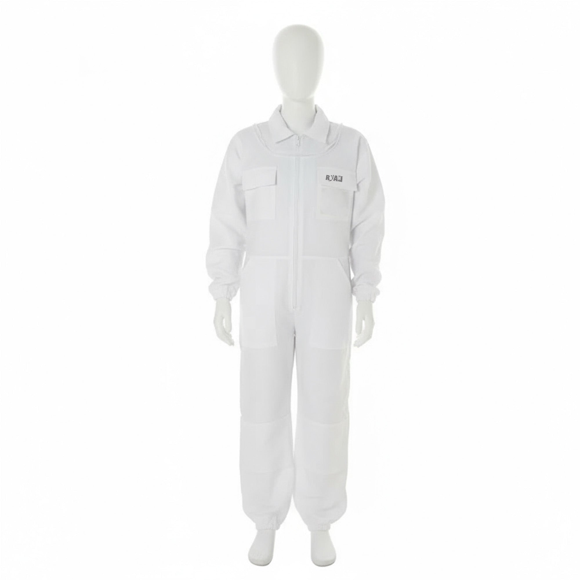 Children’s White Beekeeping Suit with Detachable Hood Safe, Breathable & Comfortable
