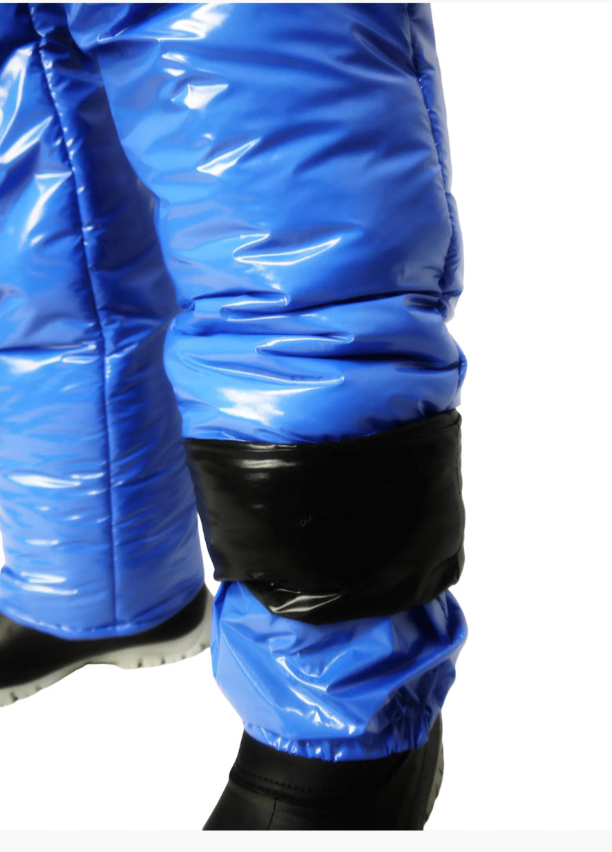 Shiny Nylon Ski Bib Pants  Soft, Padded & Lightweight