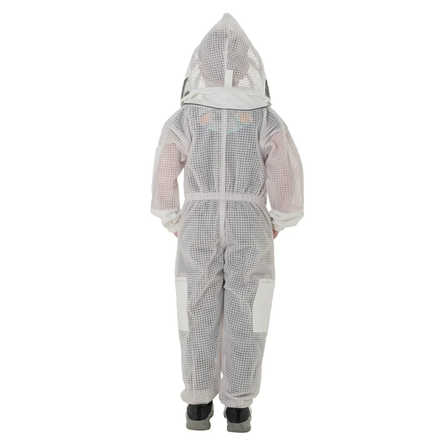 Children’s White Beekeeping Suit with Detachable Hood Safe